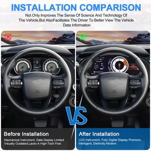 NaviHua Upgrade 12.3" LCD <b>Digital</b> Dashboard <b>for</b> Toyota Hilux Fortuner 2015-2020 <b>Car</b> Instrument Cluster Linux System - Product Image 4