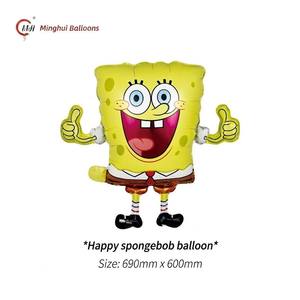 Palloncino in Foil di <span class=keywords><strong>SpongeBob</strong></span> SquarePants, Palloncino Mylar di <span class=keywords><strong>SpongeBob</strong></span> e <span class=keywords><strong>Patrick</strong></span> Star, Decorazione per Feste di Compleanno a Tema Cartoni Animati per Bambini - Product Image 2