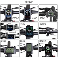 8Fun Bafang 48V 1000W BBSHD Kits de moteurs à entraînement moyen 68mm 100mm 120mm BB avec contrôleur intégré Kits EBike à affichage couleur