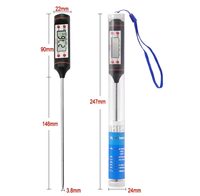 Thermomètre à sonde électronique, multicolore, thermomètre alimentaire, thermomètre pour la température de l'eau, thermomètre électronique