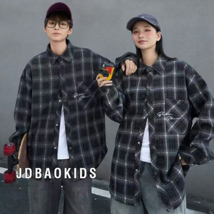 2026 Maßgeschneiderte Mode Übergrößen Casual Kariertes Hemd Herren Damen Streetwear Langarm-Shirts Oberteile - Product Image 4