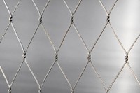 Filet de clôture pour volière en maille carrée nouée en acier inoxydable AISI 316, ouverture de 25 mm, haute résistance à la traction, durée de vie de 30 ans, pour oiseaux