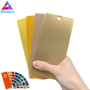 高品質RAL 1036粉末コーティング高光沢ゴールド静電粉末コーティング - Product Image 1