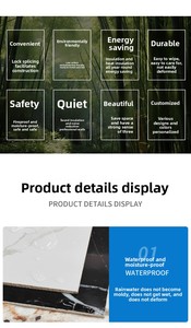 LT 1220*2440*3 mét UV bảng đá cẩm thạch trang trí nội thất nhiều lớp tấm nhựa PVC Panel tường cao bóng cho nhà khách sạn trang trí nội thất - Product Image 5