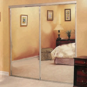 Silver <b>Mirror</b> Glass, Vinyl Backed Safety <b>Mirror</b> <b>for</b> Wardrobe Sliding <b>Mirror</b> Doors - Product Image 5