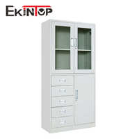 Ekintop grands Lots meubles de bureau verrouillage armoire de rangement de classement en acier isolé avec Dimension