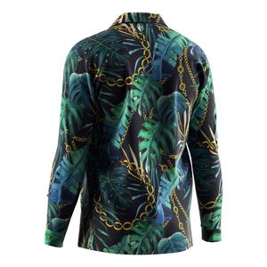 Camisa de Manga Larga a Rayas para Hombre, de Secado Rápido, con Botones y Estampado Floral, Estilo Casual, Ecológica, para la Playa, Primavera y Verano - Product Image 4