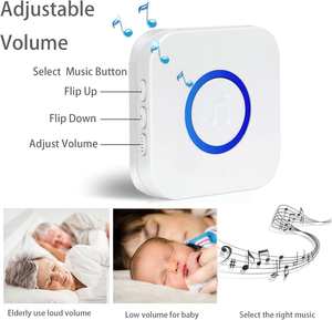 Sistema Mayseeker de llamadas inalámbricas <span class=keywords><strong>para</strong></span> personas mayores con botón de emergencia y tono de <span class=keywords><strong>llamada</strong></span> personalizable <span class=keywords><strong>para</strong></span> uso doméstico - Product Image 2