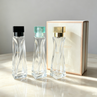 Flacon de parfum de luxe 40 ml en stock, nouveau design, flacon de parfum en verre avec vaporisateur, boîte et sac personnalisés
