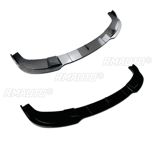 For Bmw E60 5 Series 2004-2010 M Sport Front Bumper Lip Splitter <b>Diffuser</b> Spoiler <b>Car</b> Accessary Cabon Fiber Look Glossy Black - Product Image 2