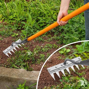 Rastrillo Agrícola de 5/6/7/8 Dientes, Herramienta para Remover Maleza y Aflojar la Tierra, Rastrillo Multifuncional de Metal para Jardín, Herramientas de Jardinería - Product Image 6