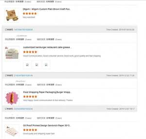 Custom Design Non-stick Hamburger Wrapping <b>Paper</b> pyrex Baking Sheet Oil Resistant <b>Paper</b> - Product Image 3