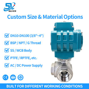 Vanne à boisseau sphérique flottante 3 voies anti-corrosion avec télécommande personnalisée, corps en acier inoxydable SS304/316, siège en PTFE/RPTFE, support OEM - Product Image 3