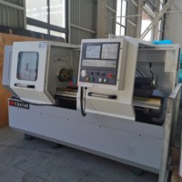 Torno CNC Automático de Alta Precisión CK6140 con Control GSK, Doble Husillo, Bancada Plana, Servicio Ligero, 220V