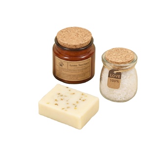 Canasta de Regalo de Spa de Lujo para Mujer, Set de Cuidado Personal con Vela Aromática, Bomba de Baño, Rodillo de Jade y Vaso, Regalos de Relajación - Product Image 3