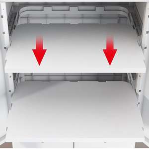 Armoire de rangement pour vêtements d'enfants et jouets, 69 cm, 6 niveaux, grande, en plastique, économique, avec roulettes - Product Image 6