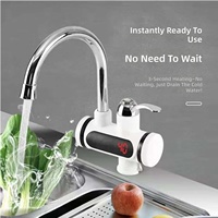 Robinet d'eau chaude électrique instantané avec chauffe-eau intégré, affichage numérique, robinet de cuisine pour l'eau chaude et froide