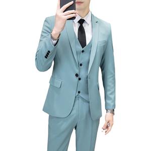 <span class=keywords><strong>Traje</strong></span> de Novio de Primavera, Nuevo, Corte Entallado, de un Solo Pecho, con Cuentas, de Tres Piezas, Estilo Coreano, Moderno, <span class=keywords><strong>para</strong></span> Boda, Padrino, Ropa Formal <span class=keywords><strong>para</strong></span> Hombre - Product Image 1