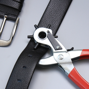 <strong>Leather</strong> <strong>Hole</strong> Punch Tool for <strong>Belts</strong> With Ruler, Screwdriver, Punch Plate and Awl Tool, <strong>Hole</strong> <strong>Puncher</strong> for Fabric - Product Image 6