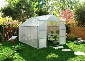 Tablero de Sol de PC de tamaño pequeño, casa de Sol de aluminio, casa de jardín de vidrio ecológica, 250cm * 200cm * 100cm, invernaderos - Product Image 6