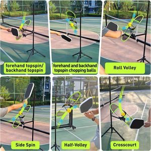 Entraîneur de Topspin pour Pickleball, Rebondisseur Réglable à 360° pour l'Entraînement Professionnel, Aide à l'Entraînement au <span class=keywords><strong>Tennis</strong></span> pour le Spin, le Volley et le Stroke - Product Image 5