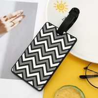 Étiquette de bagage personnalisée en caoutchouc souple par sublimation, certifiée RoHS, pour cadeau d'affaires – Vente en gros