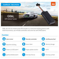 G06L 4G Mini Gps Tracker Gps Sistema de seguimiento Corte de combustible para motocicleta con sistema de alarma Control remoto