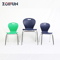 Chaises robustes en plastique PP avec dossier et assise pour l'école, chaise de formation pour étudiants, mobilier de salle de classe, chaise en plastique pour étudiants