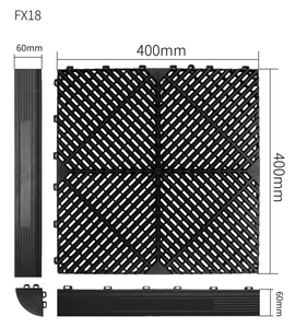 Carreaux de sol de garage industriels à emboîtement en plastique les plus vendus Click Click Tapis de sol de garage pour l'atelier d'entretien automobile - Product Image 5