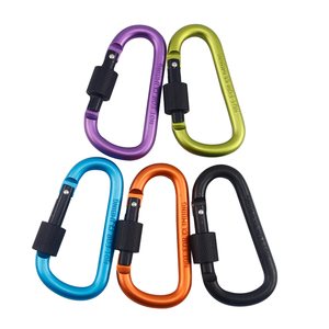 Wholesale Custom High Quality Aluminum Lock QQ <strong>Hook</strong> D Type Ring Lock Clip Lock - Product Image 5