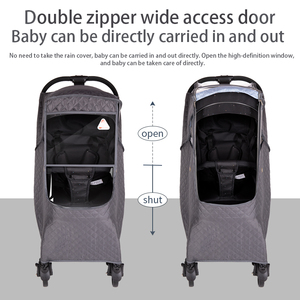 Không thấm nước mưa che cho xe đẩy em bé xe đẩy em bé dày gió che sử dụng trong mùa đông thích hợp cho 95% xe đẩy em bé mô hình - Product Image 5