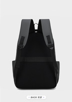 Mochila para Portátil Personalizada con Logotipo para Hombre, Impermeable, Gran Capacidad, de Cuero PU, para Viajes, Negocios, Casual, Escuela