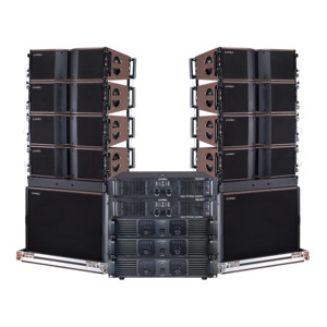 Alto-falantes de palco duplos de 8 polegadas sistema de matriz de linha de som de áudio profissional - Product Image 1