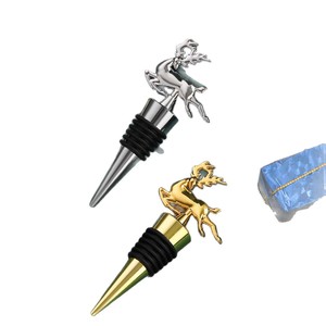 Flying Deer <b>Wine</b> Cork Gold And Silver Zinc Alloy Bottle <b>Stopper</b> For Christmas Wedding Party Gift - Product Image 5
