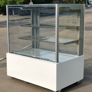 Vitrina Refrigerada para Pasteles, Enfriador de Vidrio con Enfriamiento Estático/de Aire, Refrigerador/Congelador para Pasteles, Vitrina Negra/Blanca - Product Image 5