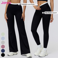 Ensemble de sport côtelé respirant et à séchage rapide de haute qualité pour femme, avec brassière de sport color block, crop top et leggings pour le yoga
