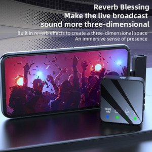 Micrófono Lavalier inalámbrico R10 Micrófono de larga duración con cancelación de ruido portátil para rendimiento en vivo Vlog - Product Image 4