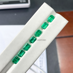 Yinzheng חם מכירה הידרותרמית אזמרלד oct צעד לחתוך אבן חן רופף סינתטי קולומביה אמרלד אבן אמרלד - Product Image 6