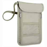 RFID Blocage Passeport Carte Titulaire Cachette Poche Argent Sécurité Voyage Cou Portefeuille