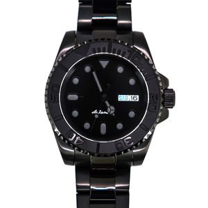 Reloj Mecánico para Hombre, Ultrafino, Minimalista, con Correa de Acero Inoxidable, Marca Personalizada, 40 mm de Diámetro, Movimiento NH35, Color Negro - Product Image 2