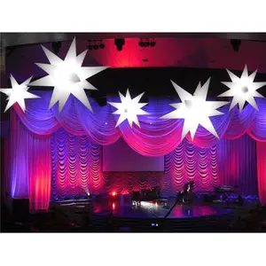 Party Stage Wedding Ceiling Hanging Decoration Inflatable Star LED Light Inflatable Star