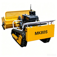 Tondeuse à fléaux télécommandée 300m MK-80S, hauteur de coupe réglable 2-20cm, auto-chargeante 24V, pour vergers et pentes