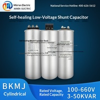 Kompensasi Penyaringan Daya Silinder Kapasitor Paralel Tegangan Rendah Shanghai Minen Self-Healing 400V/450V Hemat Energi BKMJ