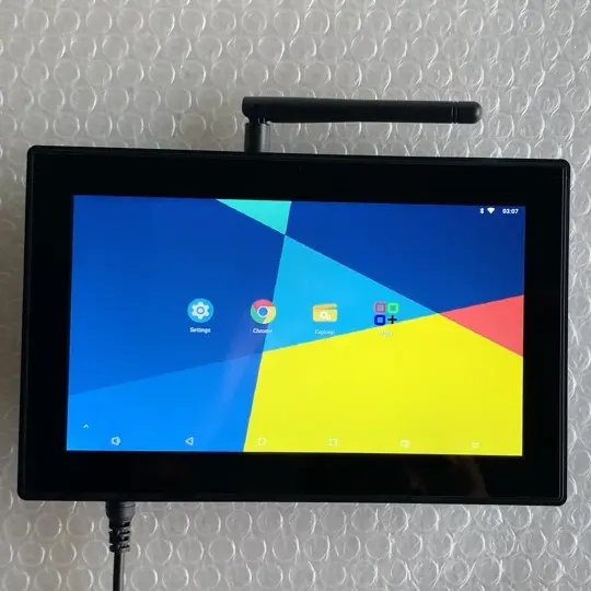 Tablet touch screen industriale da 7 pollici con pannello Android incorporato di piccole dimensioni con sistema operativo Android 8.1/9.0/10/11 e GPIO RS232/RS485