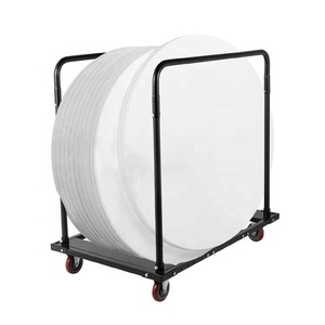 Keranjang penyimpanan meja lipat bulat 60 inci, keranjang Kerek furnitur sewa pesta acara - Product Image 5
