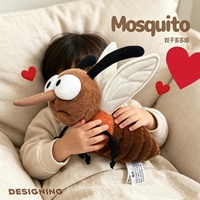 Fabricant de jouets en peluche personnalisés OEM : Poupée créative style moustique à poils courts, cadeau d'anniversaire idéal pour les garçons et les filles