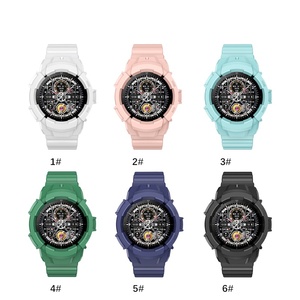 Correa de goma deportiva de repuesto + funda para Samsung <span class=keywords><strong>Galaxy</strong></span> <span class=keywords><strong>Watch5</strong></span> <span class=keywords><strong>Pro</strong></span>, <span class=keywords><strong>45mm</strong></span>, 40mm y 44mm, banda de silicona integrada para reloj - Product Image 3