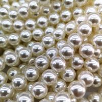Perles ABS de marque, haute brillance, rondes, à trou droit et semi-perforées, non poreuses, accessoires pour la confection de bijoux, matériel DIY, anti-perles, vente en gros