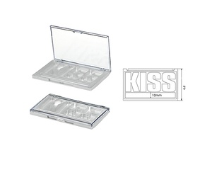 Paleta de sombras de ojos vacía con forma de beso personalizada al por mayor, paquete de sombras de ojos vacío único de 4 colores - Product Image 6