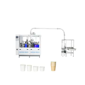 Vollautomatische Einweg-Tee- und Kaffee-Truckpapierbecher-Herstellungsmaschine für 3 Unzen -12 Unzen